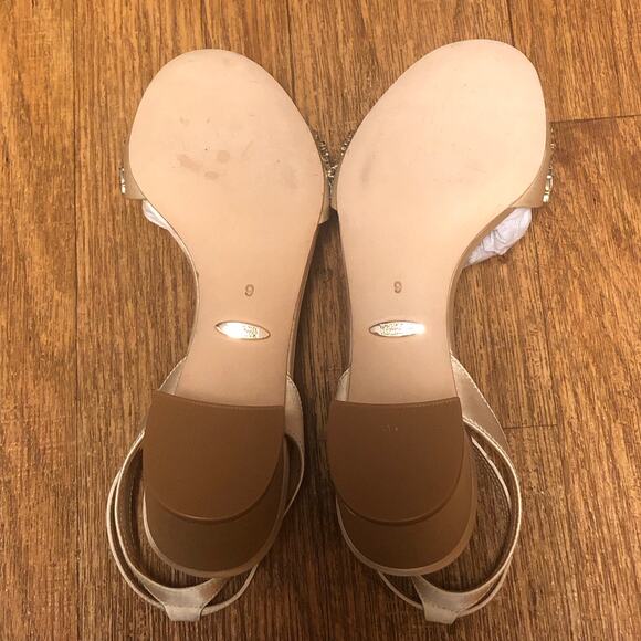 Badgley Mischka Ivanna Embellished Evening Shoe Heels Size 6 - Picture 13 of 16